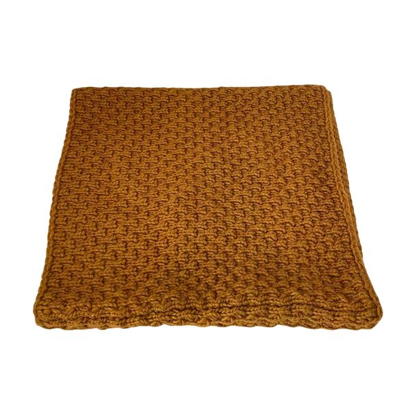 Saks Fifth Avenue black label infinity scarf crochet chunky knit wool blend boho - Picture 5 of 7